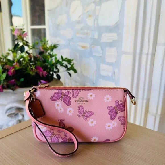 Coach Rowan Butterfly Leather Satchel/ Natalia Wallet Pink NWT Womens Authentic - Picture 13 of 15